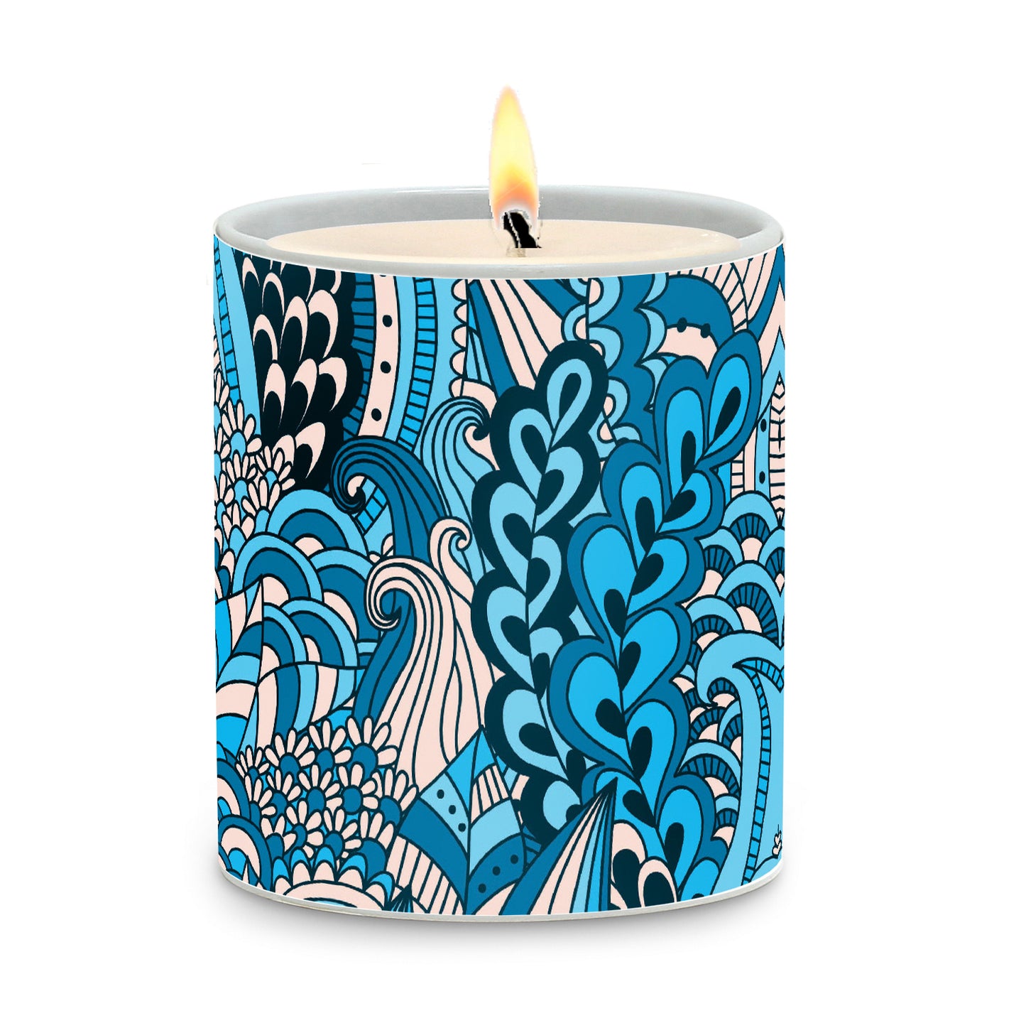 SUBLIMART: Pop - Porcelain Soy Wax Candle (Design #POP01)