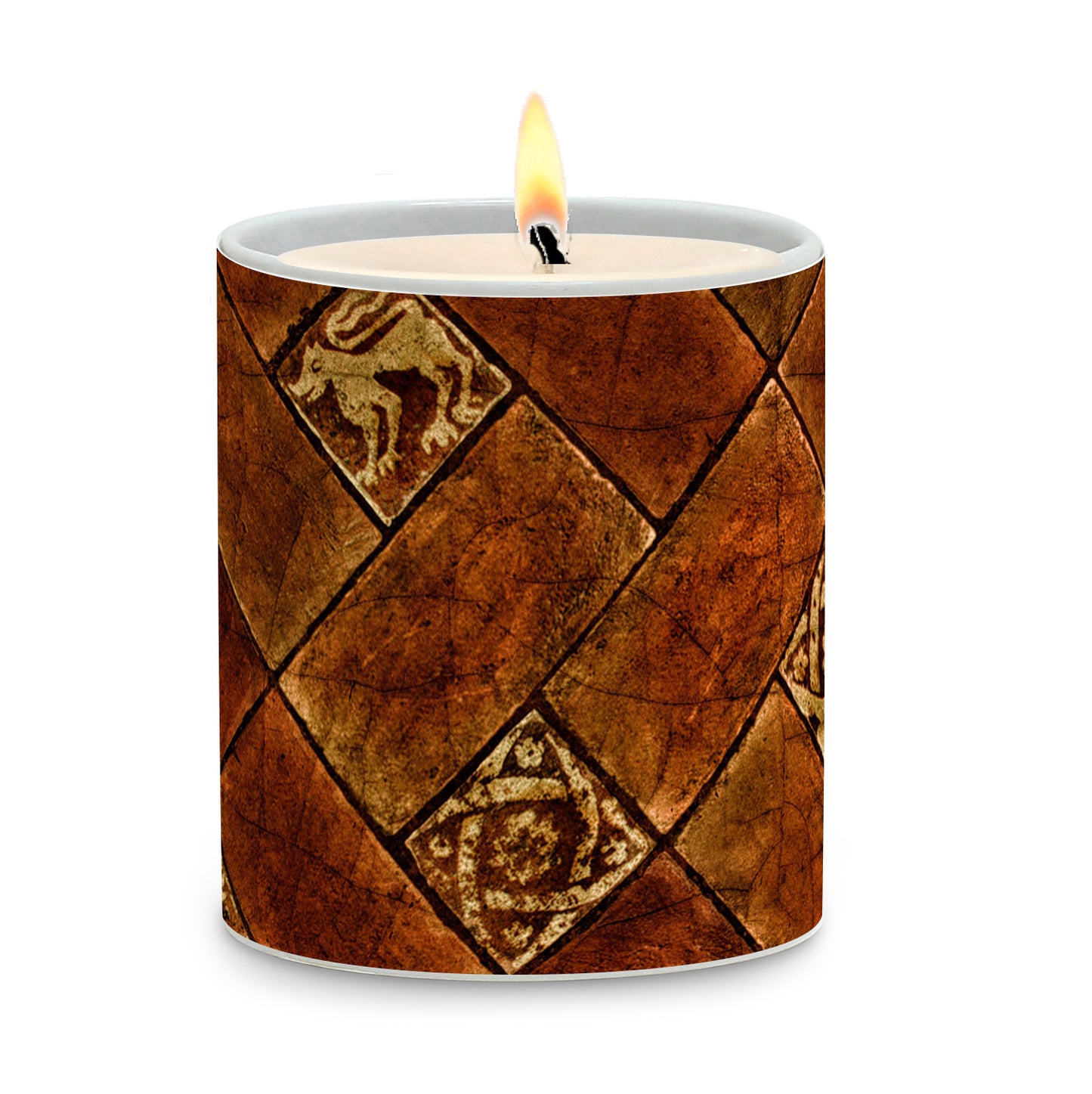 SUBLIMART: Tiles - Porcelain Soy Wax Candle (Design #TIL05)