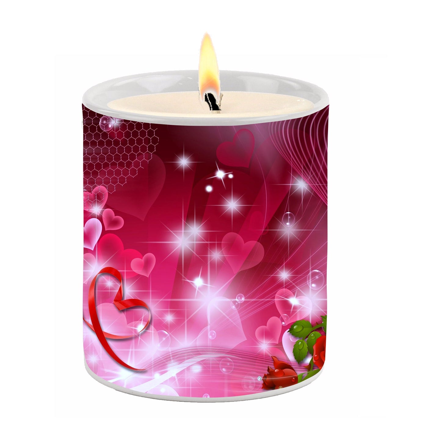 SUBLIMART: Love - Soy Wax Candle (Design #VAL01)