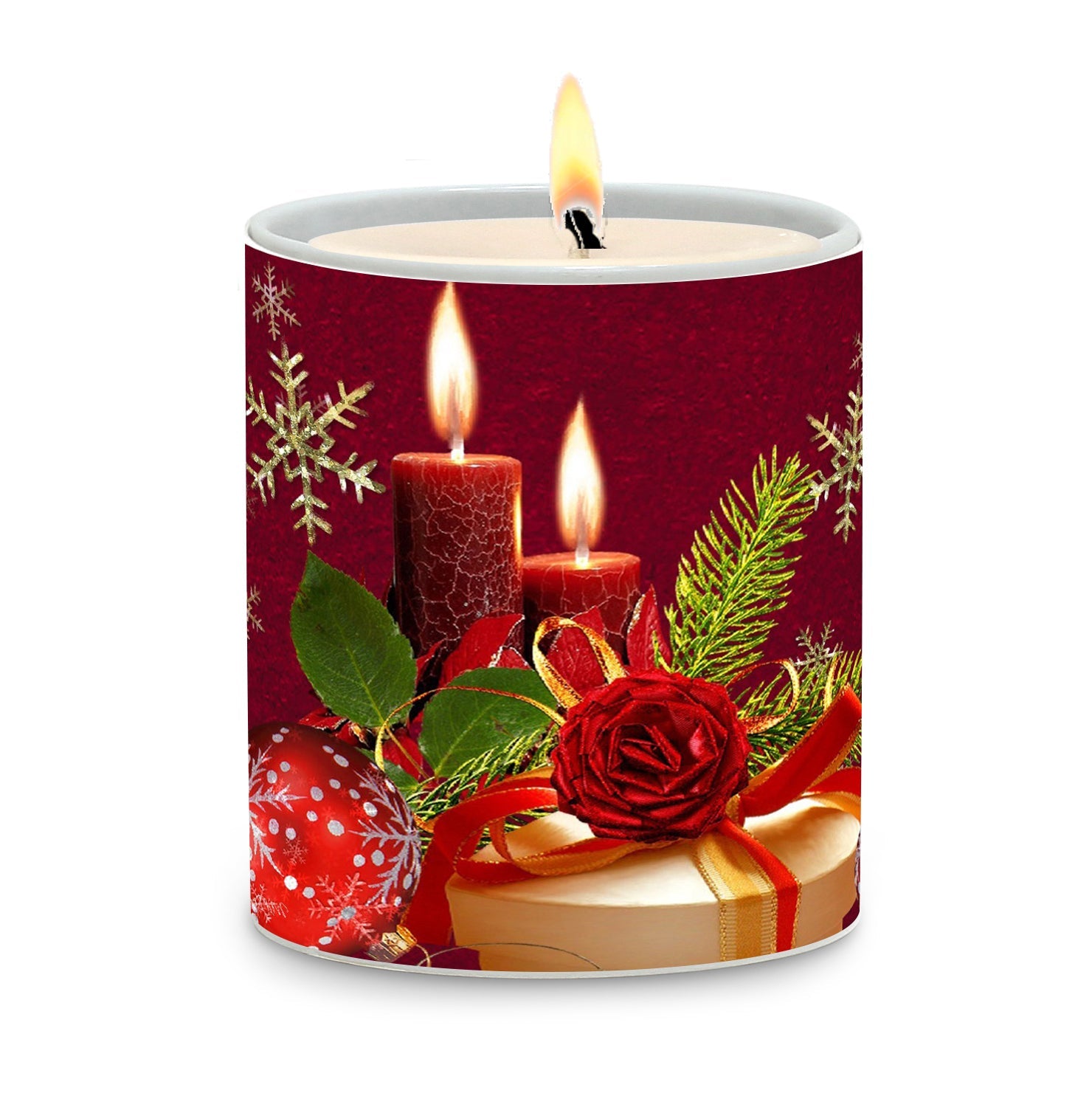 SUBLIMART: Christmas - Soy Wax Candle (Design #XMS15)