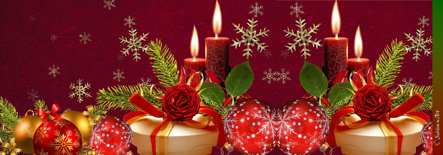 SUBLIMART: Christmas - Soy Wax Candle (Design #XMS15) - Artistica.com
