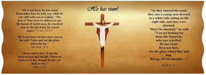 SUBLIMART: Prayer Candle - Porcelain Soy Wax Candle - The Easter Crucifix Prayer