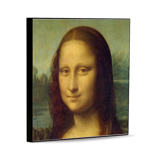 AFFRESCO: Panel Tile - Opera "La Gioconda (Mona Lisa)" detail by Leonardo Da Vinci
