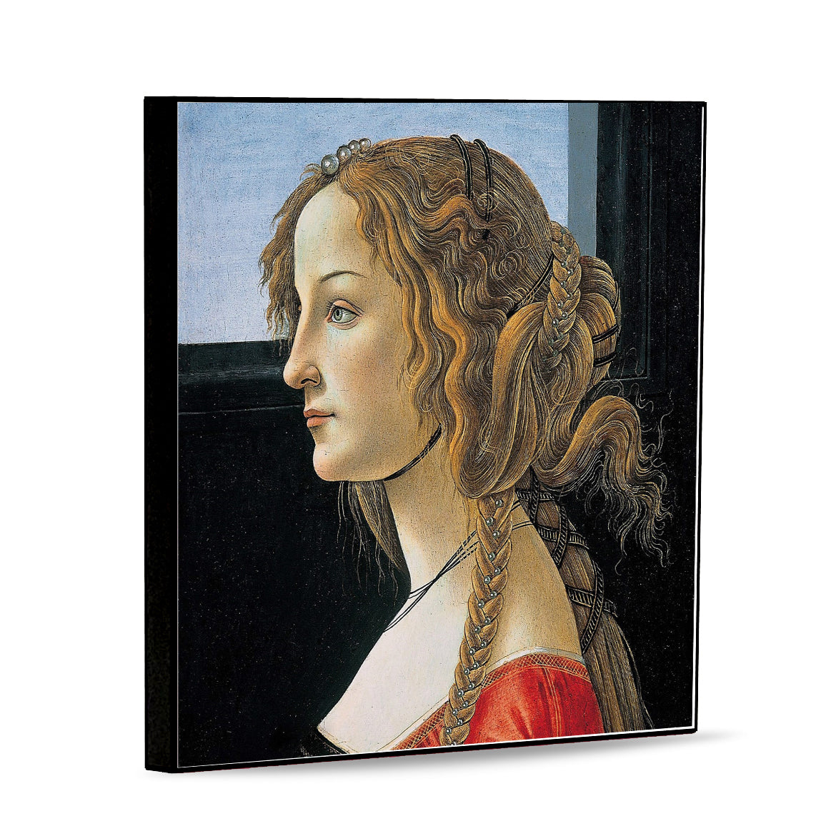 AFFRESCO: Panel Tile - Opera "Lady Simonetta Vespucci" portrait by Sandro Botticelli
