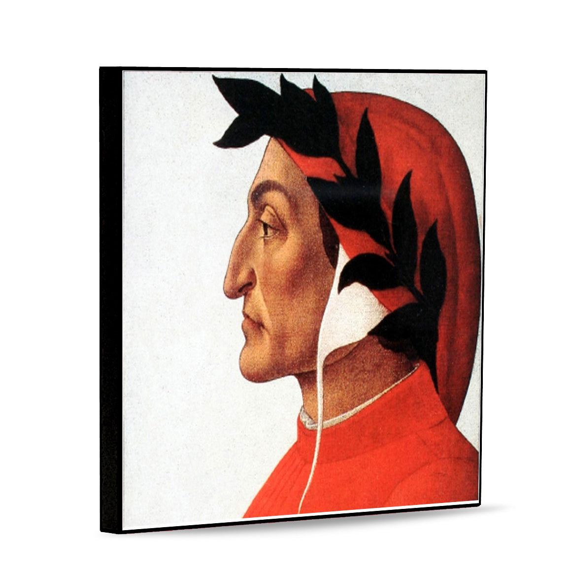 AFFRESCO: Panel Tile - Opera "Profile portrait of Dante" by Sandro Botticelli