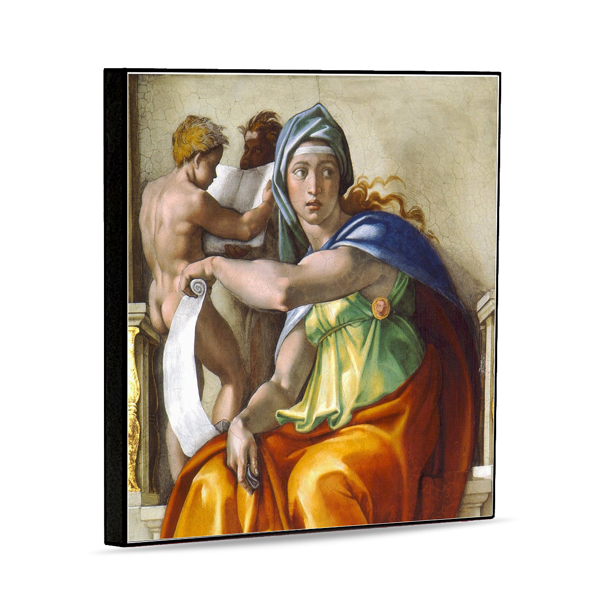 AFFRESCO: Panel Tile - Opera "Sibilla Delfica" by Michelangelo