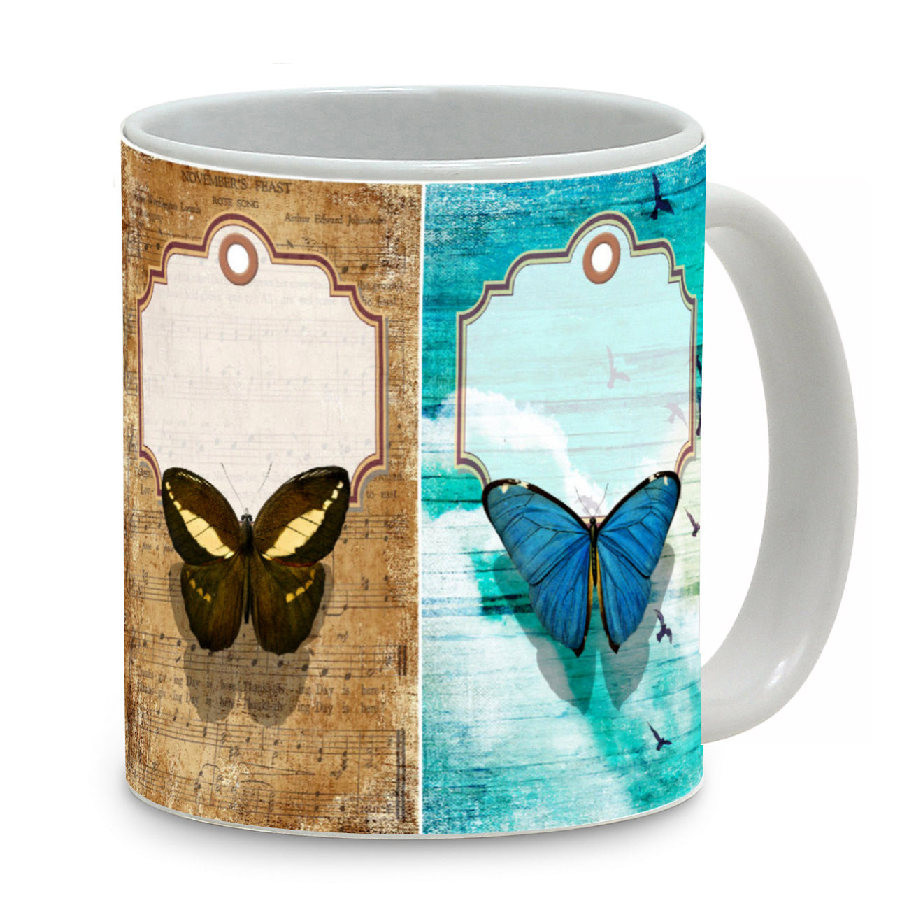 SUBLIMART: Pets Art - Mug featuring a beautiful butterflies design