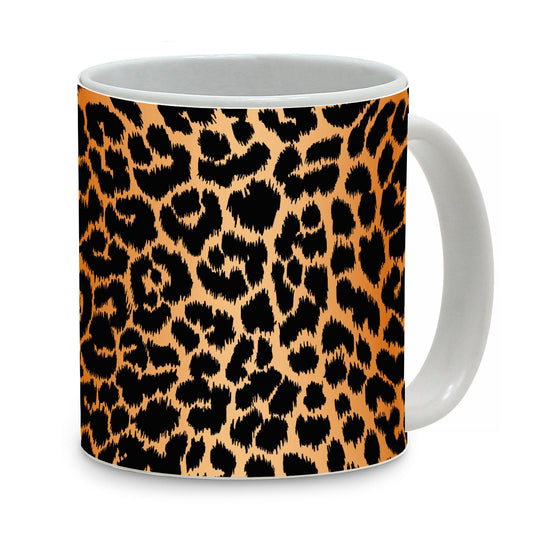 SUBLIMART: Pets Art - Beautiful Black & Gold Leopard Design Mug