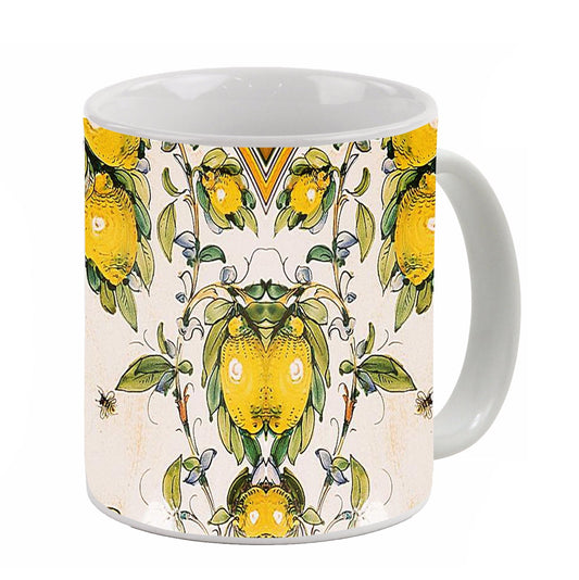 SUBLIMART: Toscana - Positano Lemons  & Tuscan Bees Art Mug