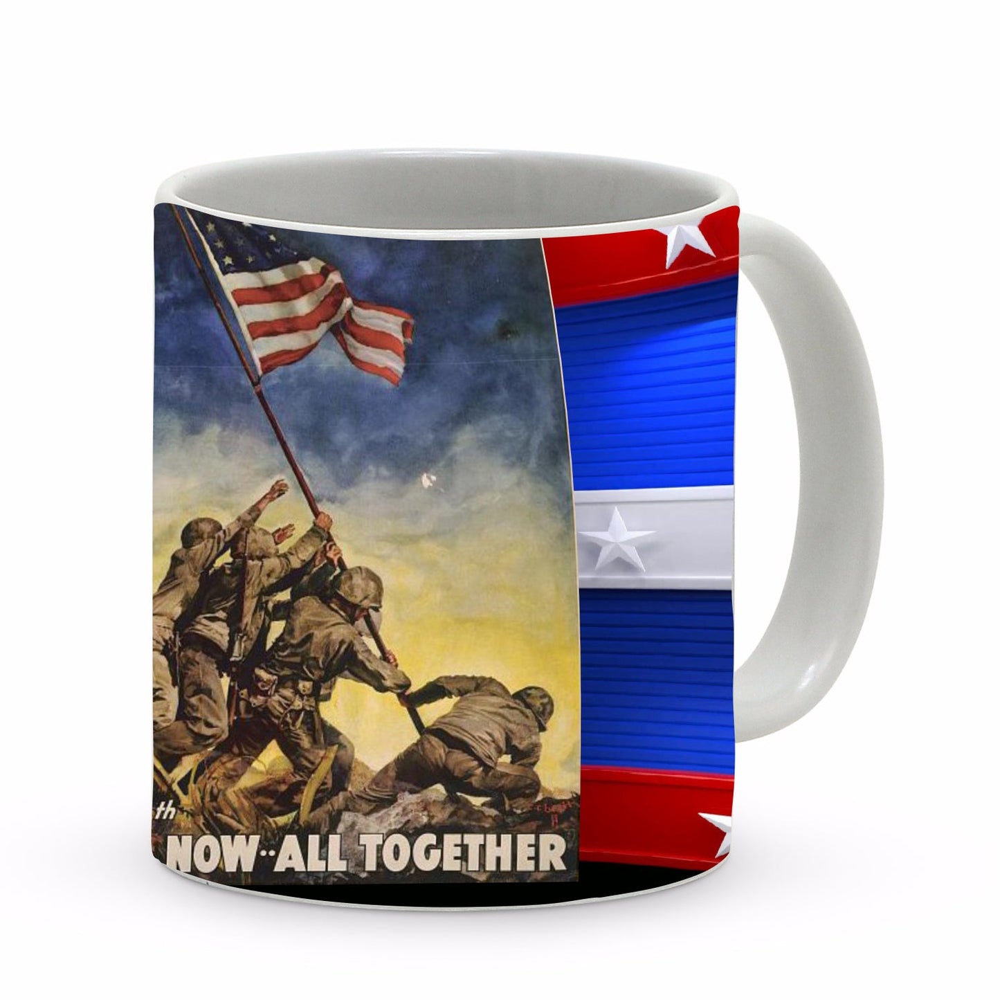 SUBLIMART: Patriotic Mug 'Now all together' color (Design 11)