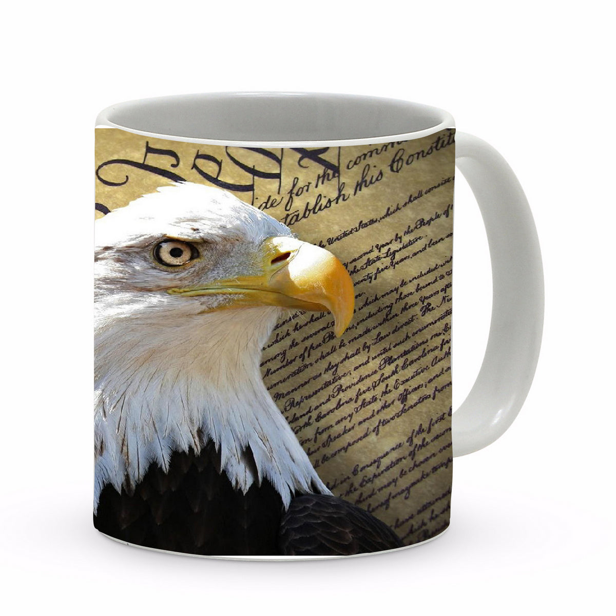 SUBLIMART: Patriotic Mug 'Eagle & We The People' (Design 28)