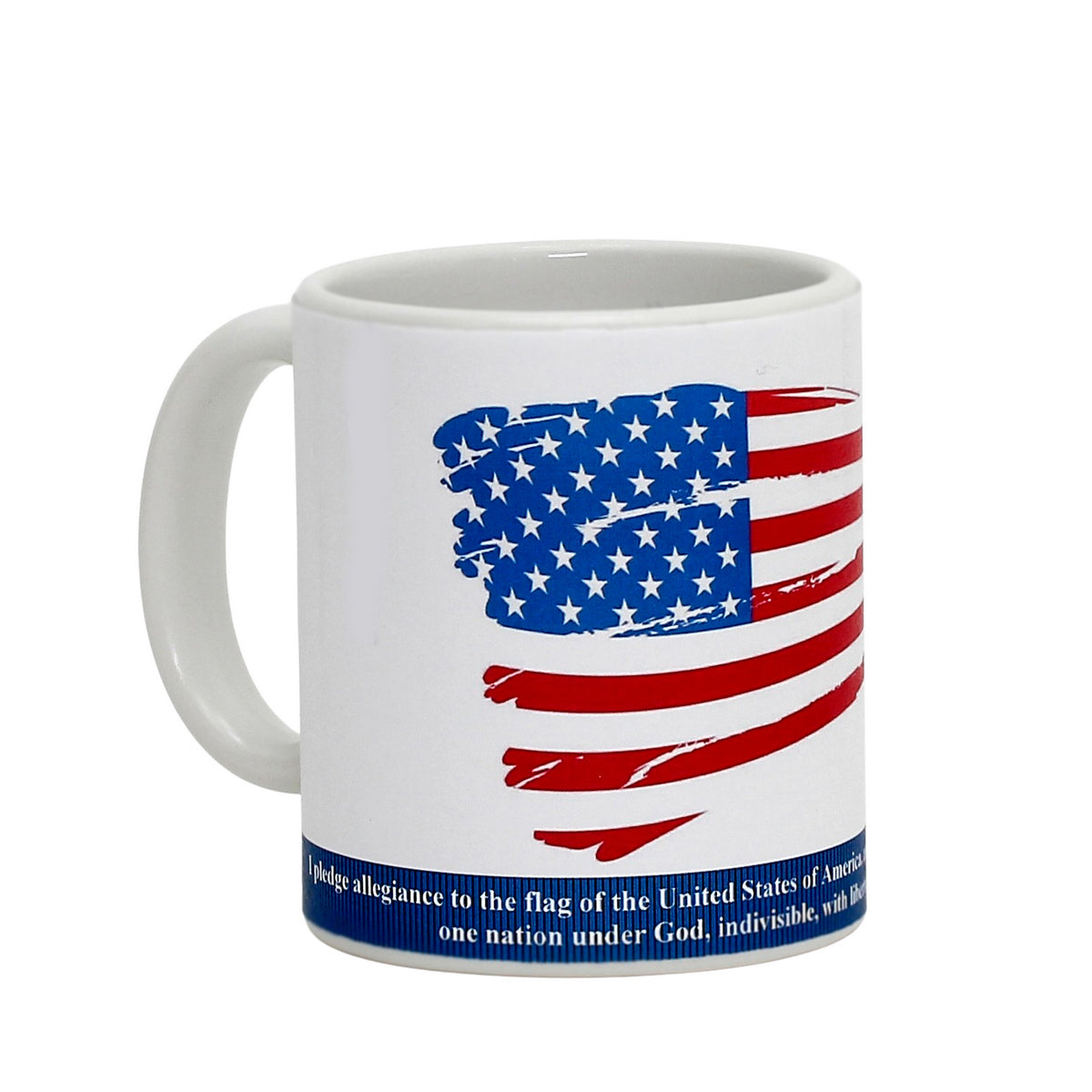 SUBLIMART: Patriotic Mug 'USA Flag: I Pledge Allegiance... ' (Design 43)