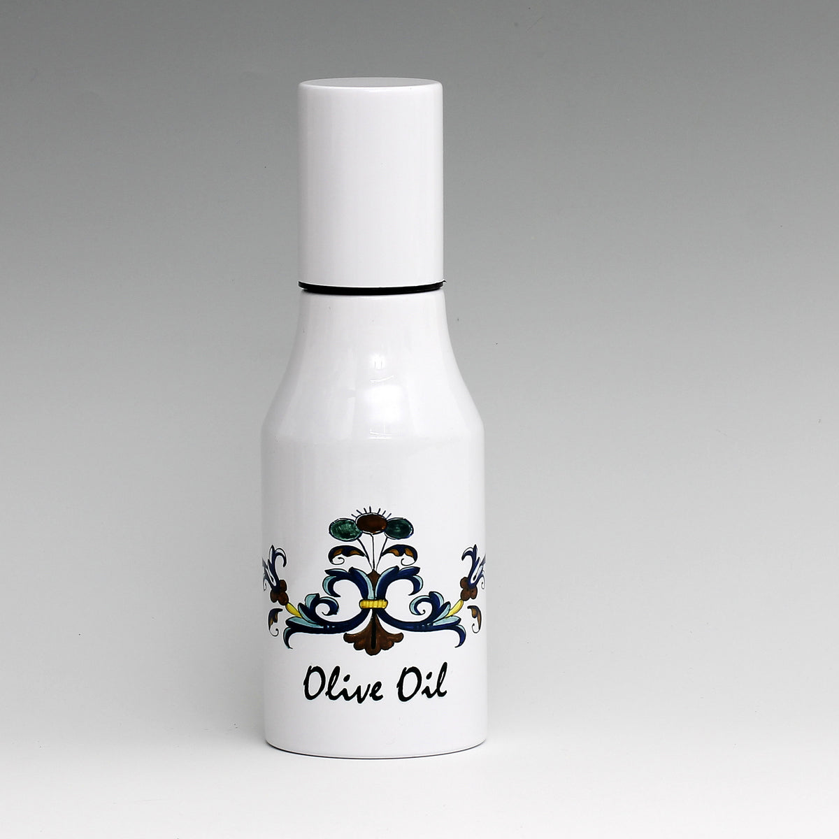 SUBLIMART: Olive Oil Dispenser with non-drip pourer and dust cover cap. (Deruta Design 02)