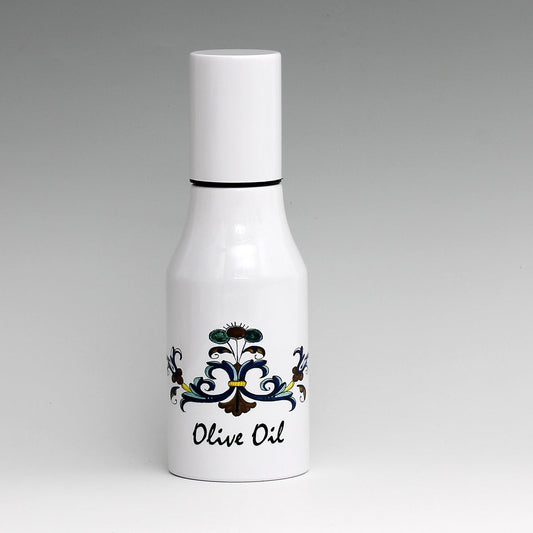 SUBLIMART: Olive Oil Dispenser with non-drip pourer and dust cover cap. (Deruta Design 02)