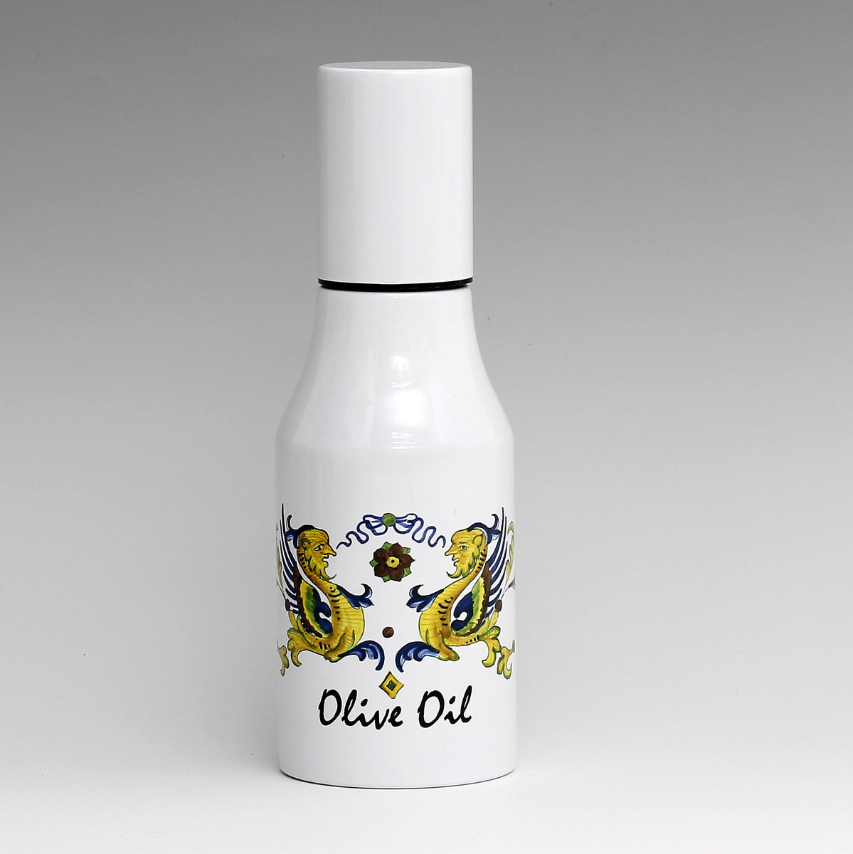 SUBLIMART: Olive Oil Dispenser with non-drip pourer and dust cover cap. (Deruta Design 03)