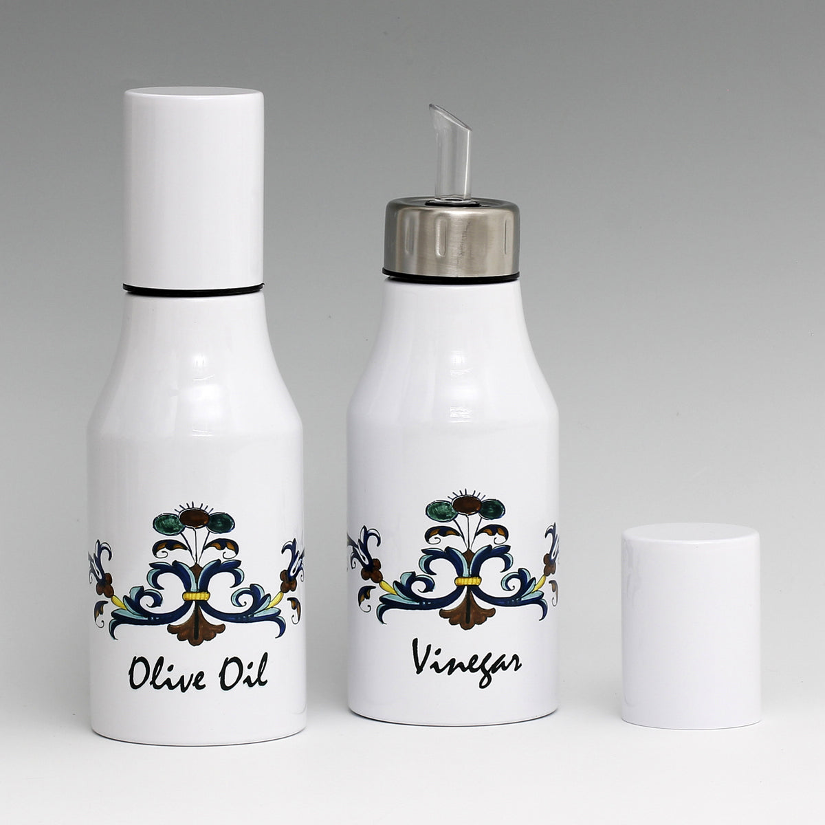 SUBLIMART: Bundle Oil & Vinegar Dispensers with non-drip pourer and dust cover cap (Design 02)