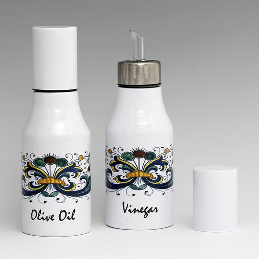 SUBLIMART: Bundle Oil & Vinegar Dispensers with non-drip pourer and dust cover cap (Design 01)