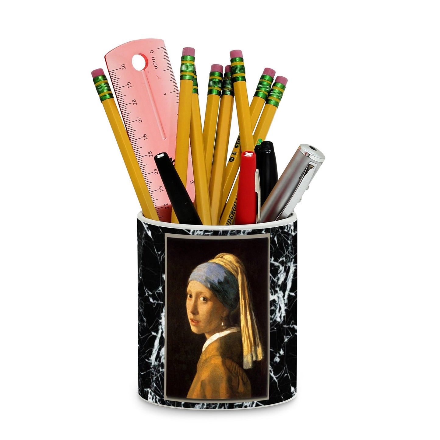 SUBLIMART: Affresco - Multi Use Tumbler - Opera "Girl with a Pearl Earring" by Johannes Vermeer. (Design #AFF08)