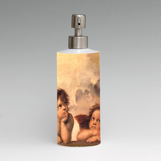 SUBLIMART: Soap & Lotion dispenser with Satin Chrome metal pourer (Design 29)