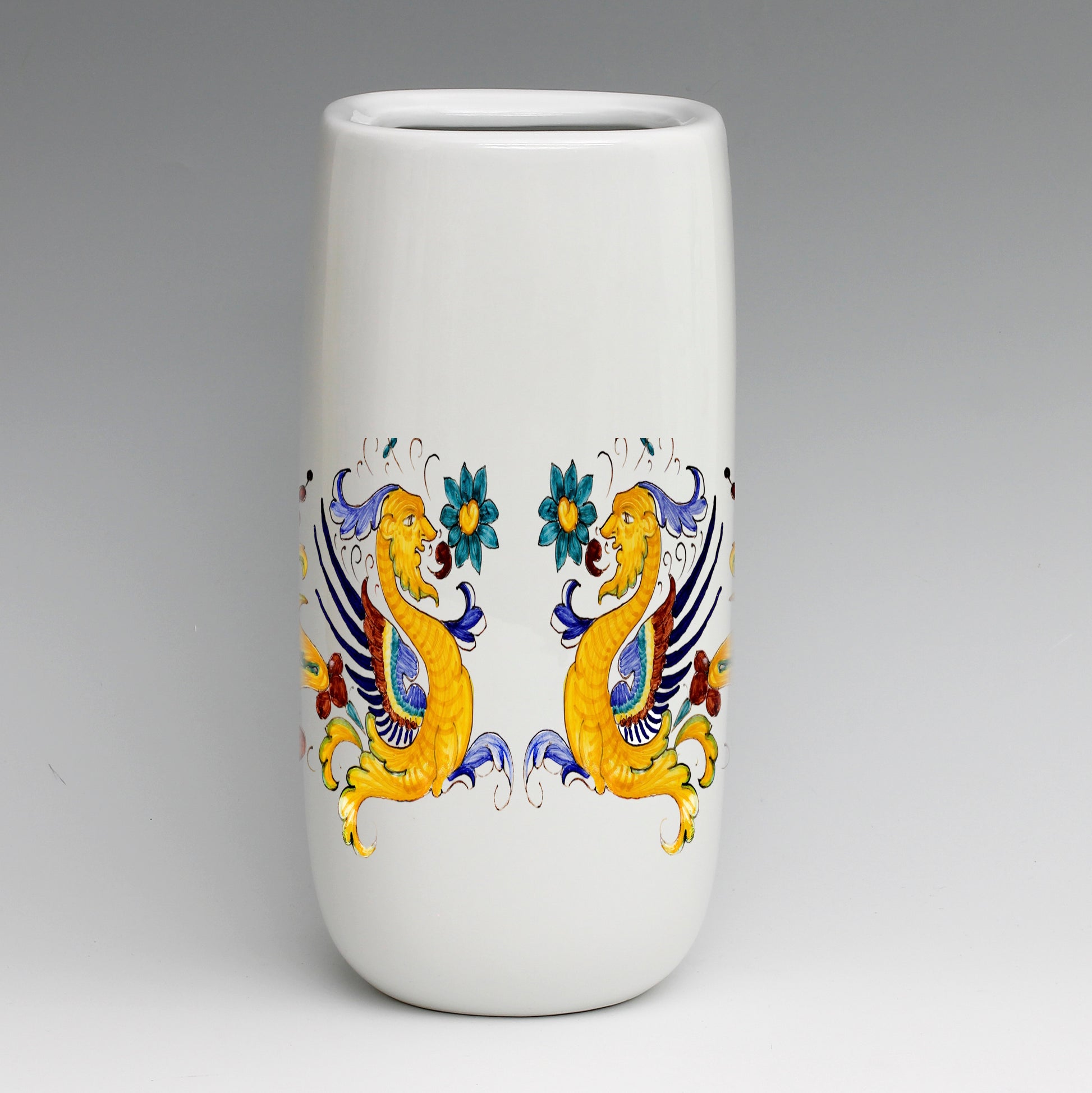 SUBLIMART: Squared Flower Vase with rounded corners - Deruta Raffaellesco Design